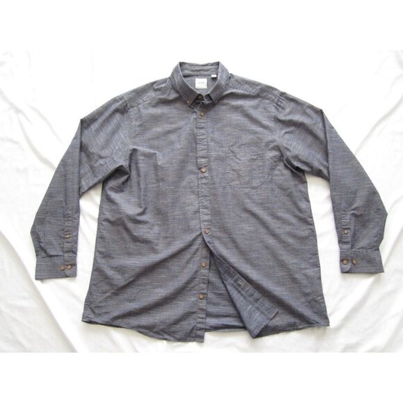 Men's ROWN Button Up Cotton Blend Long Sleeve Shirt Size 2XT (MT197) - Picture 1 of 8